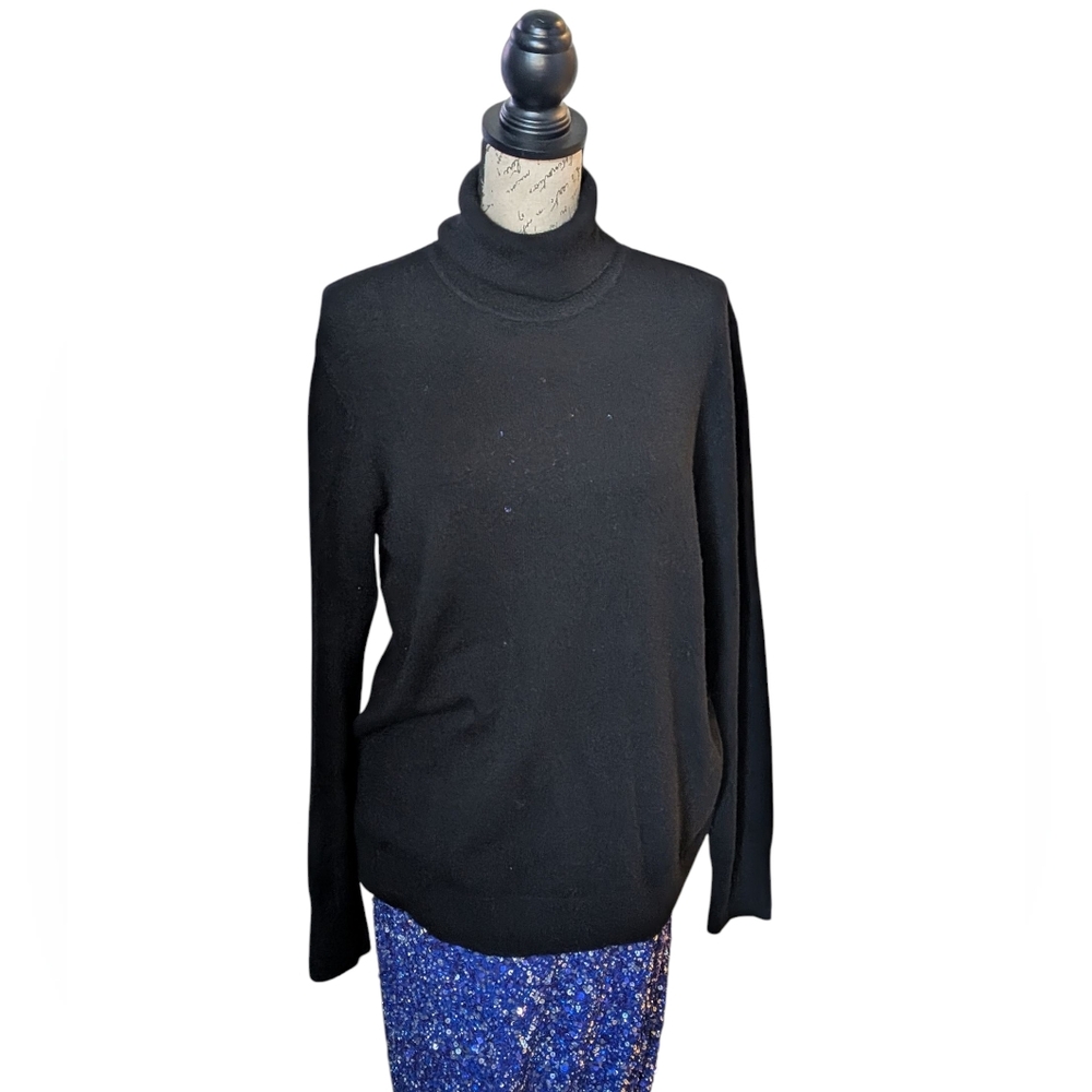 Equipment Black Cashmere Turtleneck Sweater